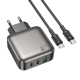 Мережевий зарядний пристрій BOROFONE BAS56A Absolute PD45W (2C1A) charger set (C to C) (EU) Black