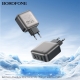 Мережевий зарядний пристрій BOROFONE BAS56A Absolute PD45W (2C1A) charger set (C to C) (EU) Black