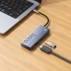USB-хаб HOCO HB50 Wow 5-in-1 multi-function converter (HDTV+PD+USB3.0*3) Deep Space Gray