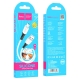 Кабель HOCO X82 USB to Micro 2.4A, 1m, silicone, silicone connectors, White