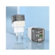 Мережевий зарядний пристрій BOROFONE BA80A Scenery PD20W+QC3.0 charger (EU) Transparent Black
