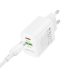 Мережевий зарядний пристрій BOROFONE BN29 Fuente PD30W+QC3.0 charger (EU) White