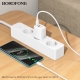 Мережевий зарядний пристрій BOROFONE BN29 Fuente PD30W+QC3.0 charger (EU) White