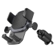 Автотримач для телефона BOROFONE BH120 Delightful one-button car holder (air outlet) Black Gray