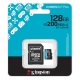 Карта пам'яті microSDXC (UHS-1 U3) Kingston Canvas Go! Plus 128Gb class 10 A2 V30 (R200MB/s) (adapter SD)