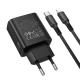 Мережевий зарядний пристрій BOROFONE BA98A Ilustre PD30W (2C1A) charger with digital display set (C to iP) (EU) Black