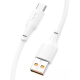 Кабель HOCO X93 USB to Type-C 100W, 1m, TPE, TPE connectors, White