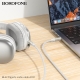 Перехідник BOROFONE BL22 Dignity digital audio conversion cable Type-C Black