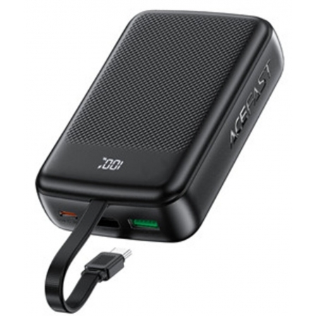 Зовнішній акумулятор ACEFAST M14 PD20W power bank with cable 20000mAh Black