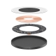 Бездротовий зарядний пристрій Baseus Simple 2 Wireless Charger 15W Cluster Black（Include: Cable Type-C To Type-C 24W 12V/2A 1m C