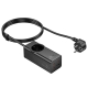 Мережевий подовжувач HOCO NS9 Wisdom 1-position (PD67W/3C1A) desktop socket (EU/GER) Black