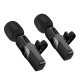Бездротова мікрофонна система BOROFONE BFK15 Dual-mic lavalier wireless digital microphone (iP/Type-C) Black