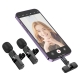 Бездротова мікрофонна система BOROFONE BFK15 Dual-mic lavalier wireless digital microphone (iP/Type-C) Black