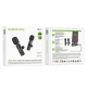 Бездротова мікрофонна система BOROFONE BFK15 Dual-mic lavalier wireless digital microphone (iP/Type-C) Black