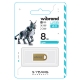 Флеш-накопичувач Wibrand USB 2.0 Lynx 8Gb Gold