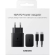 Мережевий зарядний пристрій Samsung 45W PD Compact Power Adapter with Type-C cable Black (EP-T4510XBE)
