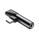 Адаптер Baseus L41 Type-C Male to 3.5mm+Type-C Female (CATL41-01)