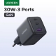 Зарядное устройство UGREEN X515 GaNInfiniti 30W Fast Charger 3-Port