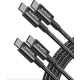 Кабель USB Type-C Anker Nylon USB-C to USB-C Fast Charging Cable 60W 1.8m 2 шт. Black (B8753011)   