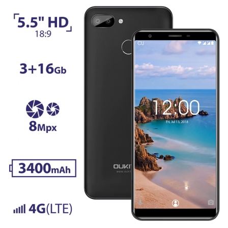 

Oukitel C11 Pro Black, Черный