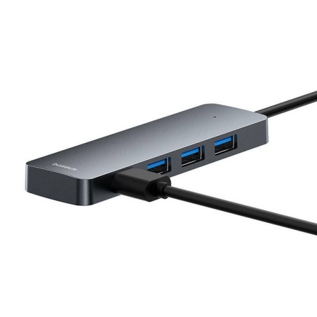 USB-хаб Baseus UltraJoy Series 4in1 USB-A to USB 3.0 15cm Gray (B0005280B811-00)