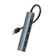 USB-хаб Baseus UltraJoy Series 4in1 USB-A to USB 3.0 15cm Gray (B0005280B811-00)