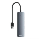 USB-хаб Baseus UltraJoy Series 4in1 USB-A to USB 3.0 15cm Gray (B0005280B811-00)