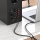 Аудіокабель BOROFONE BL11 3.5mm to double RCA audio cable Black