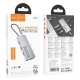 USB-хаб HOCO HB51 Wow 6-in-1 multi-function converter (HDTV+RJ45+PD+USB3.0*3) Deep Space Gray