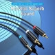 Аудіокабель Vention 3.5MM Male to 2-Male RCA Adapter Cable 2M Black (BCLBH)
