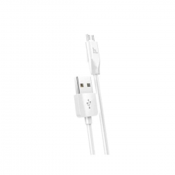 Кабель HOCO X1 USB to Micro  2.4A, 2m, PVC, PVC connectors, White