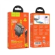 Мережевий зарядний пристрій HOCO N34 Dazzling dual-port PD20W+QC3.0 charger set(Type-C to Type-C) Transparent Black