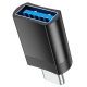 Адаптер HOCO UA17 Type-C male to USB female USB3.0 adapter Black