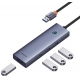USB-хаб Baseus UltraJoy Series 4-Port HUB Space Grey（USBA to USB3.0*4）