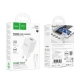 Мережевий зарядний пристрій HOCO C147A Charm PD20W+QC3.0 charger set (C to iP)(EU) White