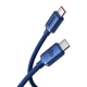 Кабель Baseus Crystal Shine Series Fast Charging Data Cable Type-C to Type-C 100W 2m Blue