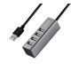 USB-хаб HOCO HB1 4USB Line machine Tarnish