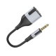 Перехідник BOROFONE BL19 Creator 2-in-1 audio adapter cable 3.5mm Black