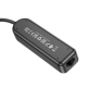 USB-Hub Borofone DH6 Erudite 4-in-1 100 Mbps Ethernet Adapter(USB to USB2.0*3+RJ45)(L1.2M) Black