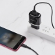 Мережевий зарядний пристрій BOROFONE BA36A High speed single port QC3.0 charger set 18W(Micro) Black