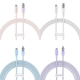 Кабель Baseus Explorer Series Fast Charging Cable with Smart Temperature Control Type-C to Type-C 100W 1m Stellar White