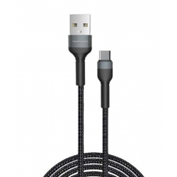 Кабель WUW-X192 USB Type-C 2.4A 2m black
