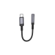 Перехідник BOROFONE BV24 Graceful digital audio converter cable Type-C to 3.5mm Metal Grey