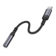 Перехідник BOROFONE BV24 Graceful digital audio converter cable Type-C to 3.5mm Metal Grey
