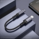 Перехідник BOROFONE BV24 Graceful digital audio converter cable Type-C to 3.5mm Metal Grey