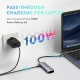 USB-хаб UGREEN USB-C to 2 Ports USB3.0-A Hub + HDMI + TF/SD with PD Power Supply (Space Gray)