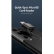 Картридер Vention USB 2.0 Type-C MicroSD Card Reader Gray Zinc Alloy Type