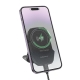 Автотримач для телефона з БЗП BOROFONE BH216 Adelante magnetic wireless fast charging car holder(center console) Black