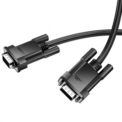 Кабель HOCO US11 VGA male to VGA male HD data cable(L2M) Black