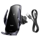 Автотримач для телефона з БЗП HOCO CA202 Plus Enlightener infrared induction wireless charging car holder(air outlet) Black meta